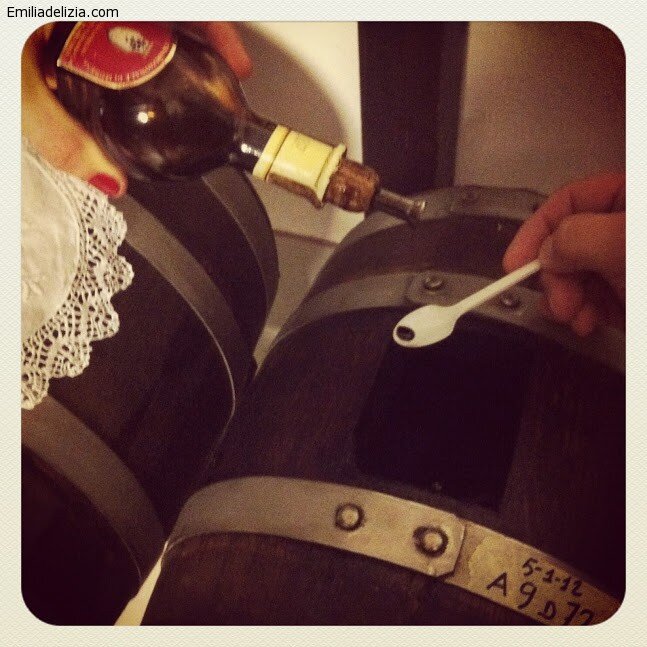 tasting of balsamic vinegar in Modena